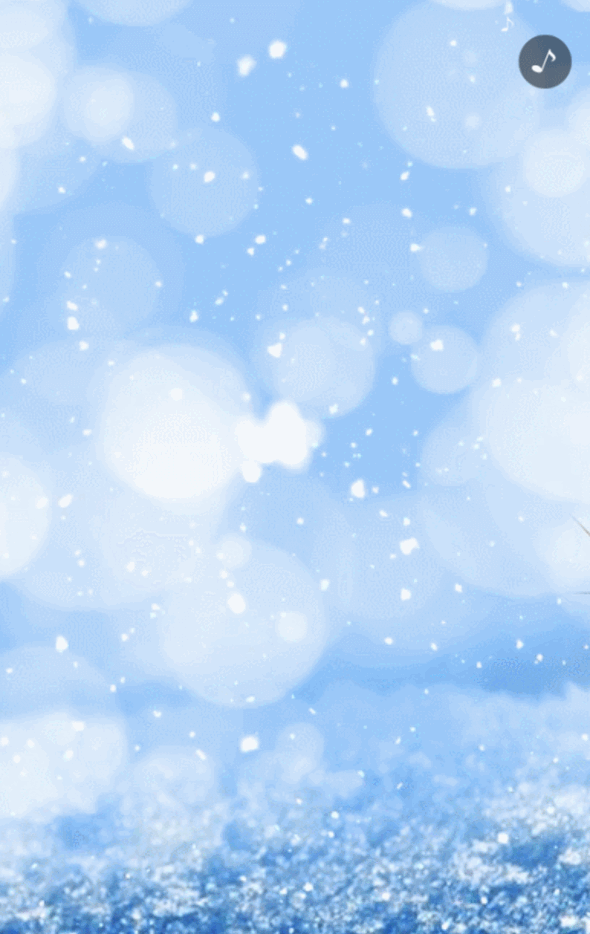 动态蓝色雪景冬至节气扫墓风俗宣传模板