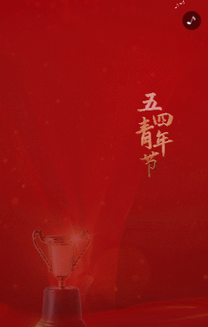 红色五四青年节中国青年表彰大会邀请函