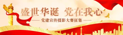 

红色渐变党建风格政府机党建宣传摄影大赛投票活动banner