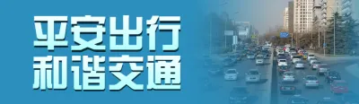 蓝色写实风格政府组织全国交通安全日投票活动banner