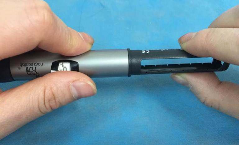 胰岛素笔安装指导(以诺和笔5为例)